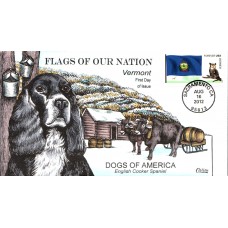 #4325 FOON: Vermont State Flag Collins FDC