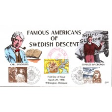 #C117 New Sweden Joint Collins FDC