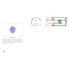 #1638 Massachusetts State Flag Colonial FDC