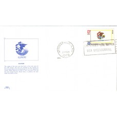 #1653 Illinois State Flag Colonial FDC
