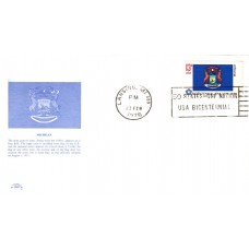 #1658 Michigan State Flag Colonial FDC