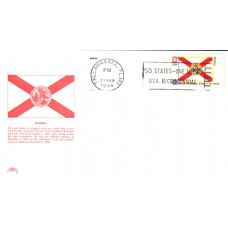#1659 Florida State Flag Colonial FDC