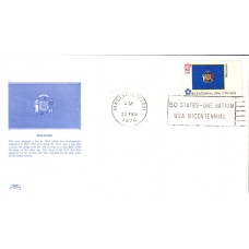 #1662 Wisconsin State Flag Colonial FDC