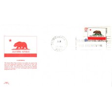 #1663 California State Flag Colonial FDC