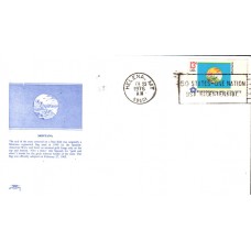 #1673 Montana State Flag Colonial FDC