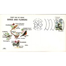 #1958 Colorado Birds - Flowers Colonial FDC