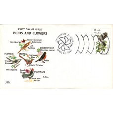 #1961 Florida Birds - Flowers Colonial FDC