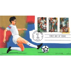 #2837a-c World Cup Soccer Colorano HP41 FDC