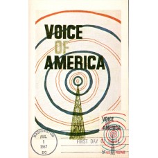 #1329 Voice of America Colorano Maxi FDC