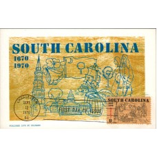 #1407 South Carolina Statehood Colorano Maxi FDC