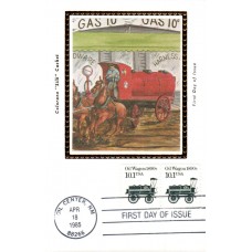 #2130 Oil Wagon 1890s Colorano Maxi FDC