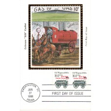 #2130a Oil Wagon 1890s Colorano Maxi FDC