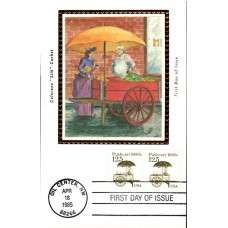 #2133 Pushcart 1880s Colorano Maxi FDC