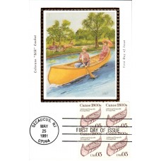 #2453 Canoe 1800s Colorano Maxi FDC
