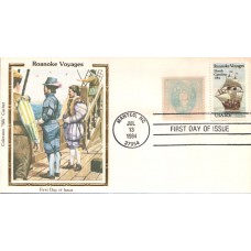 #2093 Roanoke Voyages Combo Colorano FDC