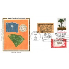 #2343 South Carolina Statehood Combo Colorano FDC