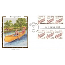 #2453 Canoe 1800s Colorano FDC