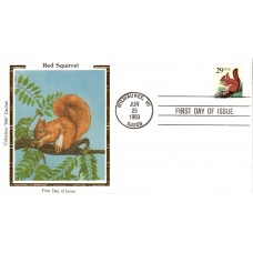 #2489 Red Squirrel Colorano FDC