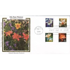 #3487-90 Four Flowers Colorano FDC