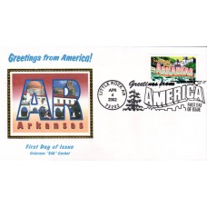 #3564 Greetings From Arkansas Colorano FDC