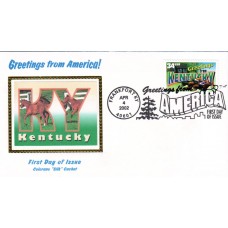 #3577 Greetings From Kentucky Colorano FDC