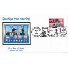 #3583 Greetings From Minnesota Colorano FDC