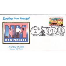 #3591 Greetings From New Mexico Colorano FDC