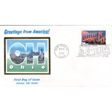 #3595 Greetings From Ohio Colorano FDC
