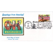 #3596 Greetings From Oklahoma Colorano FDC