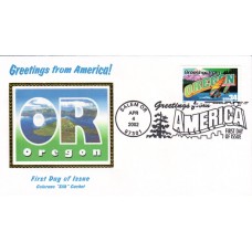 #3597 Greetings From Oregon Colorano FDC