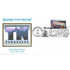 #3602 Greetings From Tennessee Colorano FDC