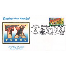 #3603 Greetings From Texas Colorano FDC