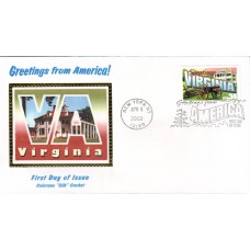 #3606 Greetings From Virginia Colorano FDC