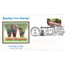 #3608 Greetings From West Virginia Colorano FDC