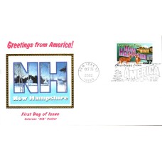 #3724 Greetings From New Hampshire Colorano FDC