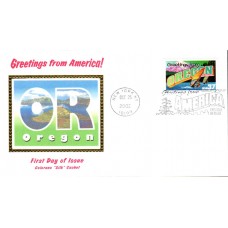#3732 Greetings From Oregon Colorano FDC