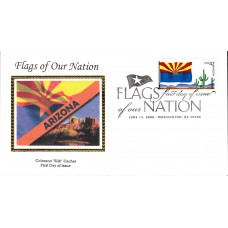 #4277 FOON: Arizona Flag Colorano FDC