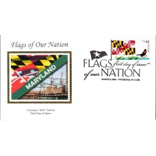 #4296 FOON: Maryland Flag Colorano FDC