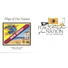 #4308 FOON: New Jersey Flag Colorano FDC