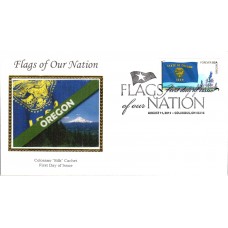 #4316 FOON: Oregon State Flag Colorano FDC