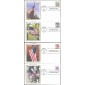 #4782-85 Flags For All Seasons Colorano FDC Set