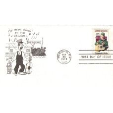 #1755 Jimmie Rodgers Comic FDC