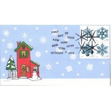 #4105-08 Holiday Snowflakes Compuchet FDC