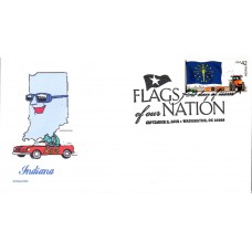 #4290 FOON: Indiana Flag CompuChet FDC