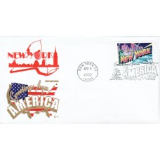 #3592 Greetings From New York Covercraft FDC