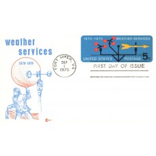 #UX57 Weather Services Centennial Covercraft FDC
