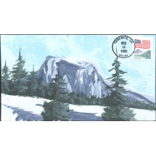 #2280a Flag over Yosemite Cover Scape FDC
