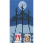 #2514-15 Christmas 1990 Cover Scape FDC