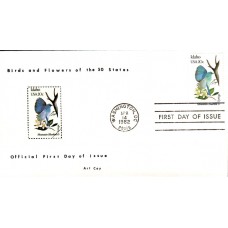 #1964 Idaho Birds - Flowers Coy FDC