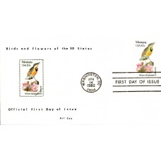 #1978 Montana Birds - Flowers Coy FDC